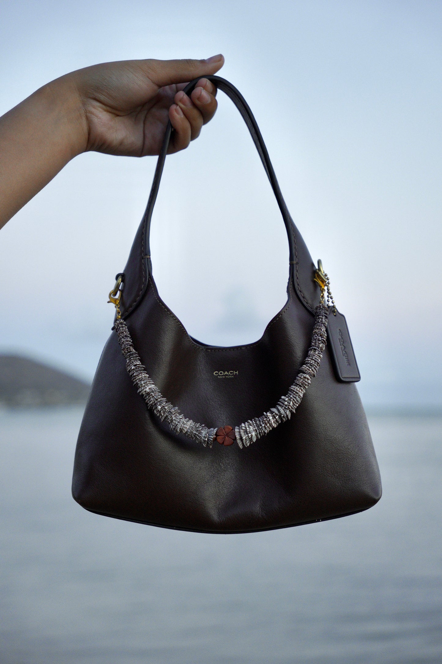 Holoholo `Opihi `awa Bag Lei