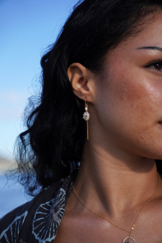 `Opihi `awa Threader Earrings