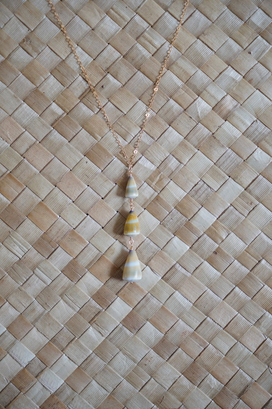 Hawaiian Golden-Yellow Cone Necklace