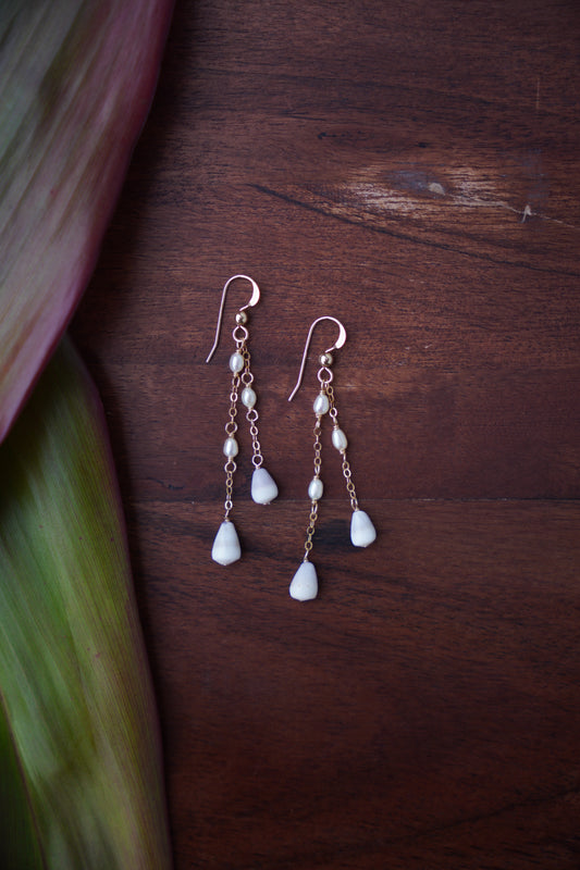 Dwarf Cone Drop Earrings