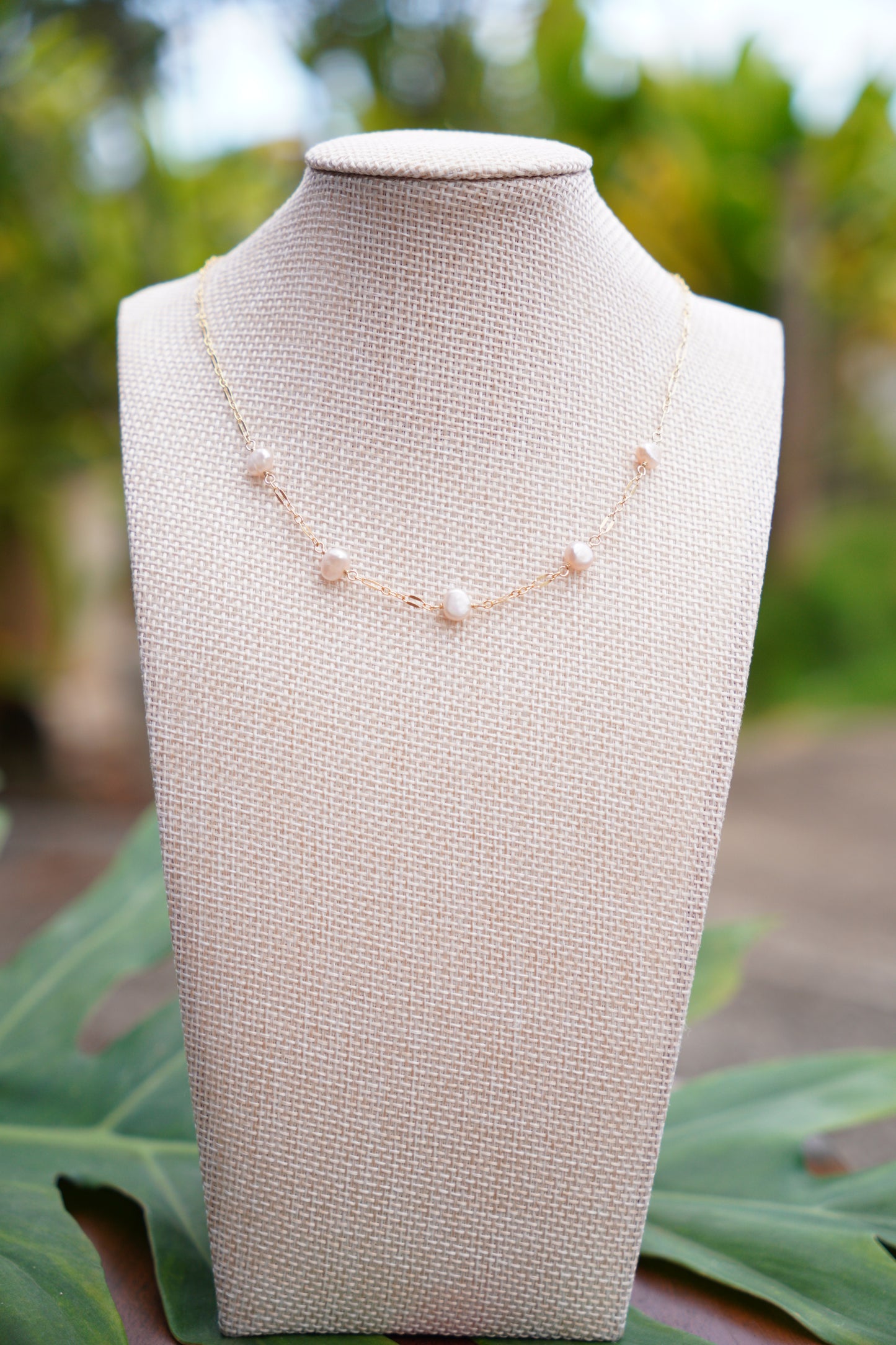 Pink Pearl Choker