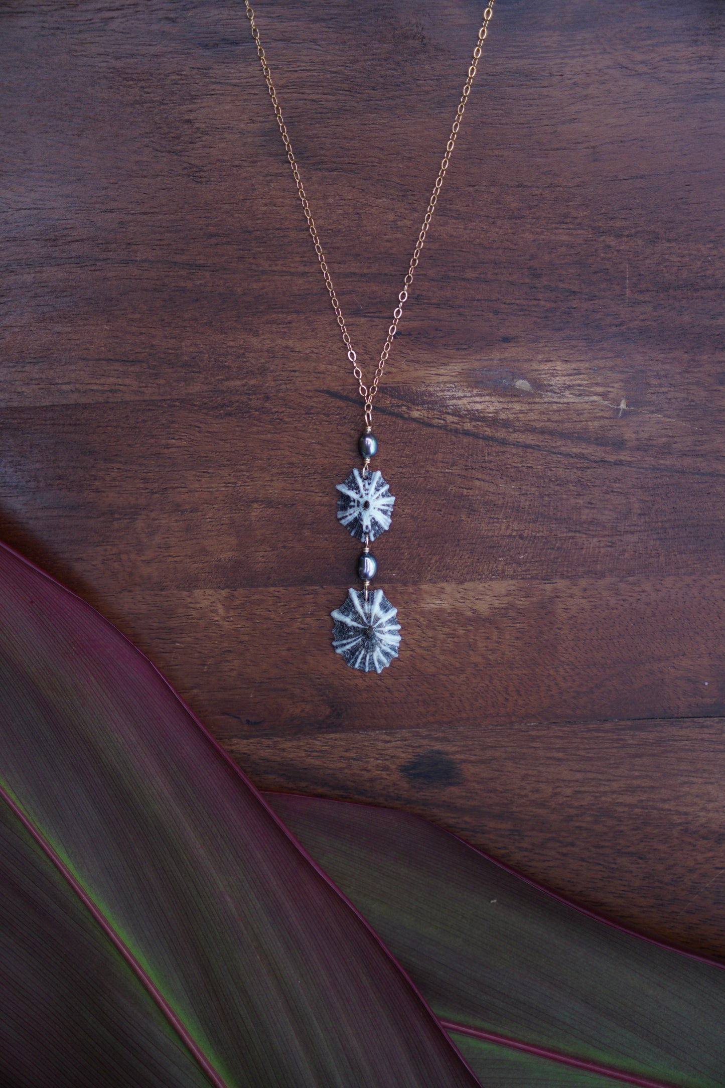 Double Trouble `Opihi `awa Necklace